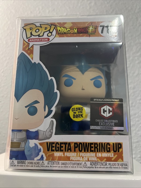 Funko Pop! Dragon Ball Z Vegeta #713 Glow in the Dark Figure with Protector