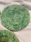 Vintage Stangl Caughley Green Hand Painted Plates. 4 available