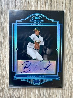2004 Donruss Timeless Treasures  Barry Zito Athletics A s Black Auto 1/1