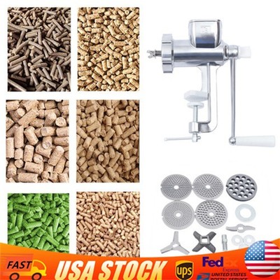 Manual Birds Fishing Bait Granulator Pellet Machine Animal Food Maker Dog Cat US