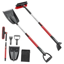 47.2" Ice Scrapers for Car Windshield, -4-in-1 [Built to Last] Snow 47inch