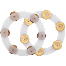 Drum Cymbal Hi-Hat Tambourine Stainless Steel Bells Percussion Gold