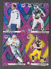 2025 Mosaic Football PURPLE SCOPE PRIZMS You Pick - 2 Card Minimum