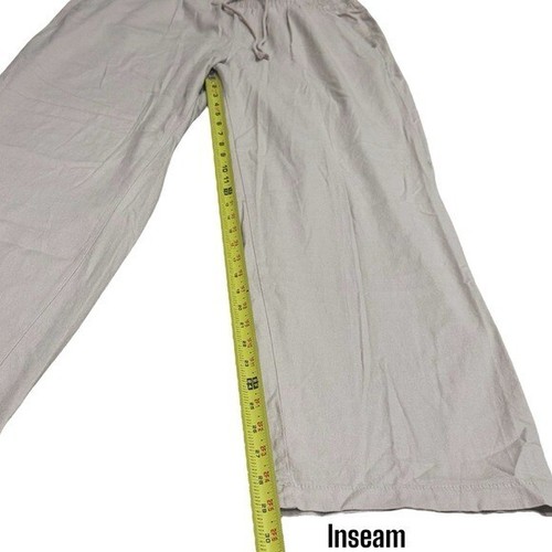 NEW Torrid Pull On Wide Leg Stretch Linen Blend High Rise Pants Size 1X (14-16) - Picture 6 of 7