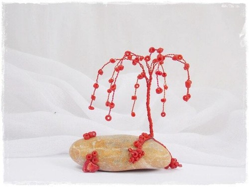Mini Draht Baum Skulptur Trauerweide Baum Metall Baum Skulptur Bonsai Draht - Bild 3 von 10