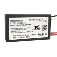 LTF TA60WA12LED electronic AC driver / transformer 12VAC ELV dimmable
