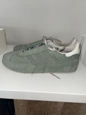 adidas gazelle silver green womens Y-3 Unisex Gazelle Suede Olive Strata / Olive Strata / Night Cargo Low Top  Sneakers