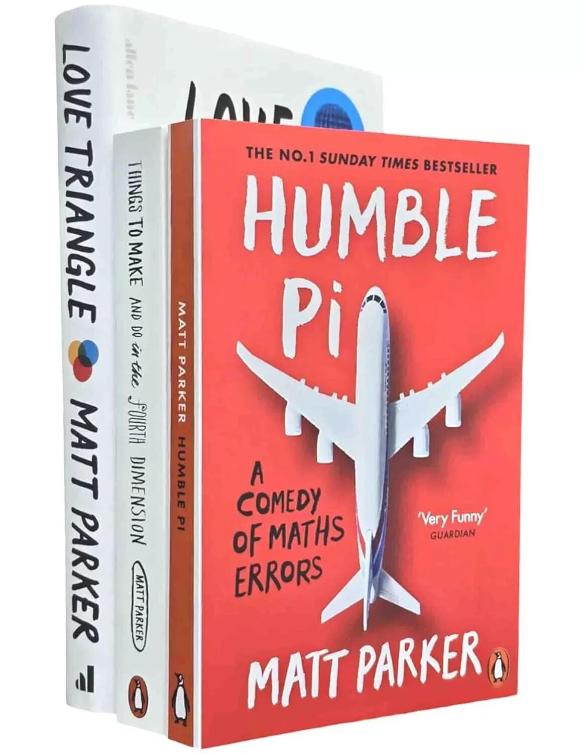 Matt Parker 3 Books Collection Set Humble Pi, Love Triangle, Things to Make ...