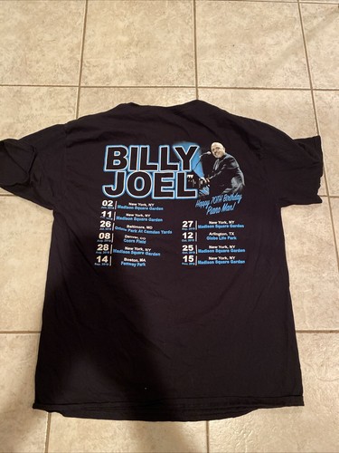 Billy Joel 2019 Tour Piano Man In Concert Large T-Shirt - nie getragen! - Bild 2 von 3