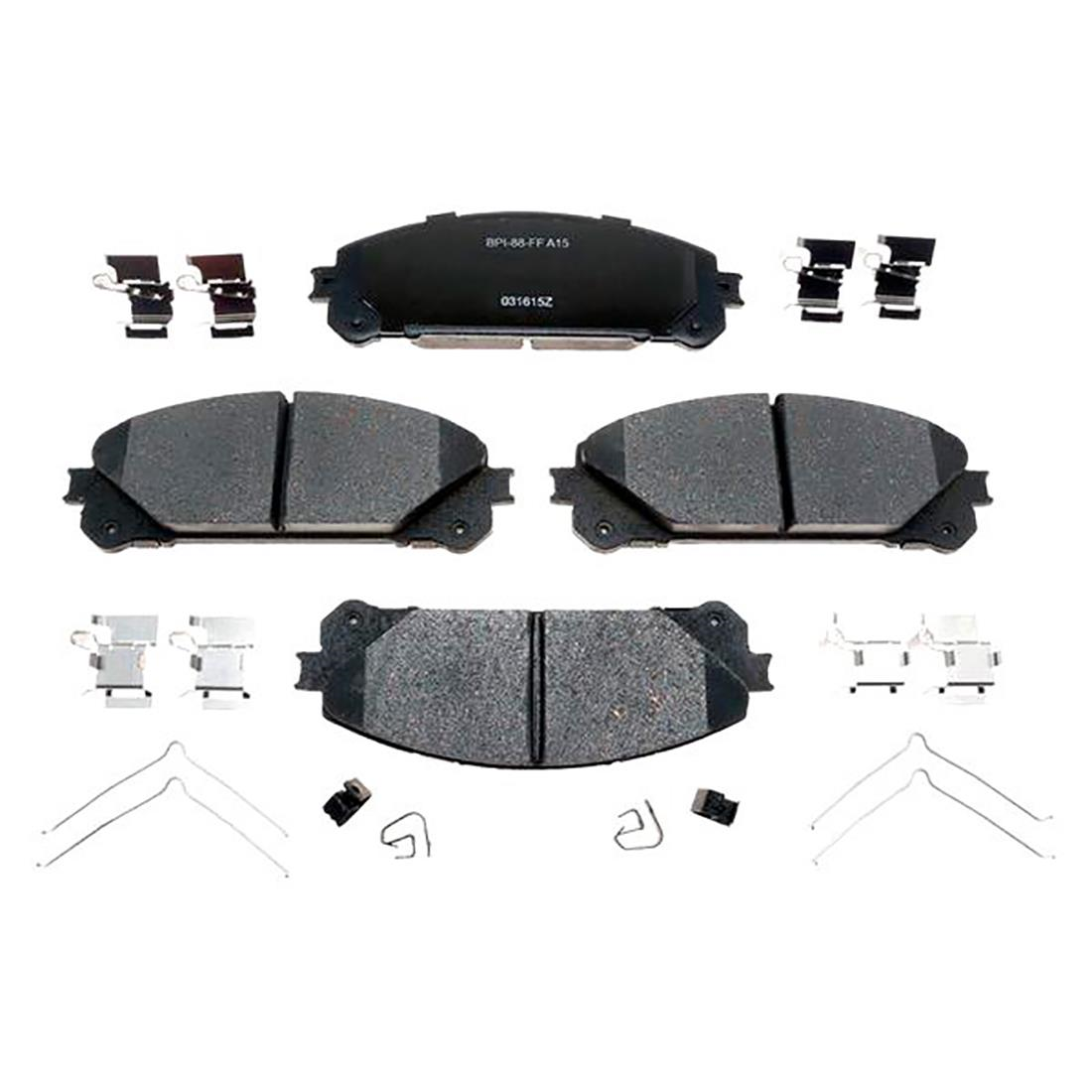 Front Brake Rotors + Ceramic Brake Pads & Hardware For 20162017 Lexus