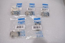 C2G 02771 DB9 M/M SERIAL RS232 GENDER CHANGER COUPLER LOT OF 5
