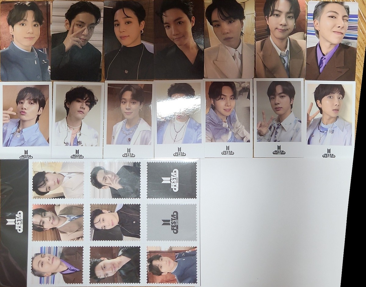 BTS 2025 FESTA photocard instant photo seal hand pan album