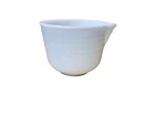 White Pyrex Milk Glass Mixing Bowl General Mills Inc. Heavy Thick Vintage