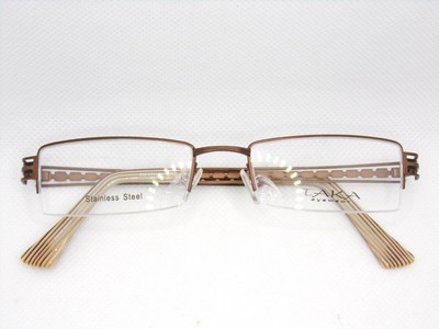 Taka Eyewear T2625 Brown (BRB) 50 17 135 Eyeglasses Frames (Damaged Demo Lens)