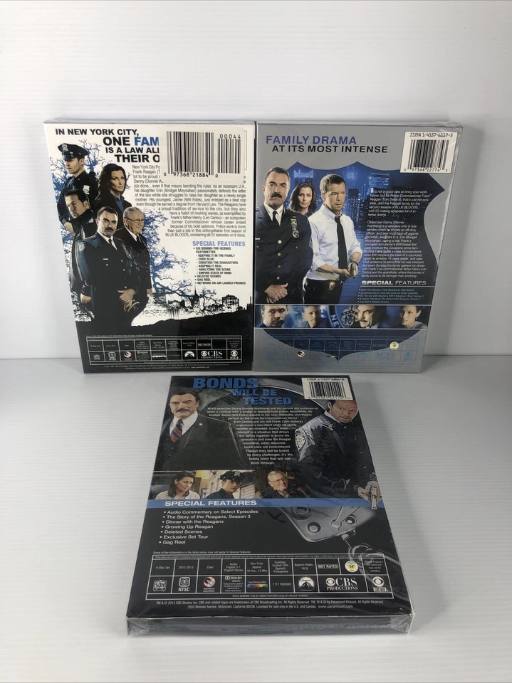 Blue Bloods: Temporadas completas 1-3 (juego DVD) importación de EE. UU., NTSC, región 1 nuevo sellado Foto 4 de 4