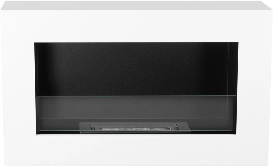 Caminetto bioetanolo da parete con vetro BOX 65 cm camino FIAMMA REGOLABILE - Immagine 4 di 4