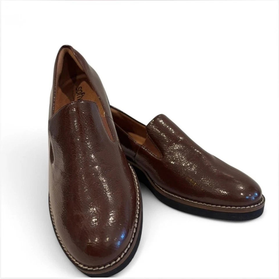 Mocasines Softwalk Silbato Marrón Espresso Cuero Vegano Foto 3 de 4