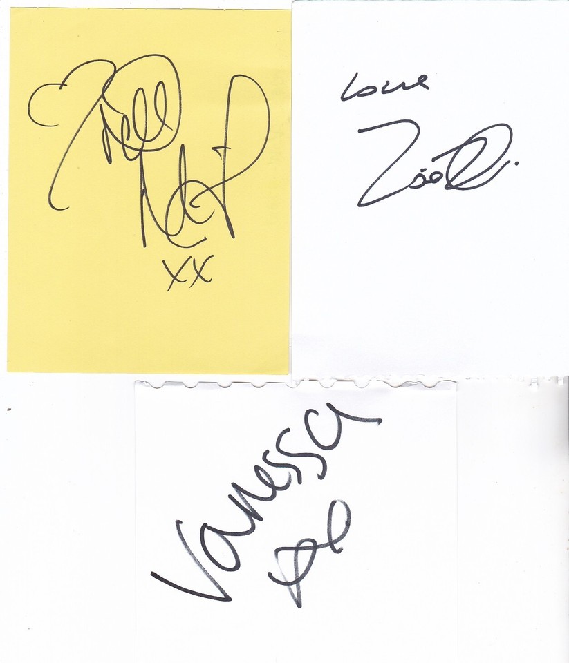 BARGAIN LOT signed autograph seven TV celebs & presenters eBay