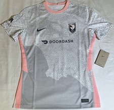 Nike Los Angeles Angel City Soccer Jersey Gray/Pink FD1219-101 Women&rsquo;s Sz: Large
