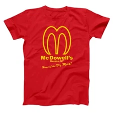Mcdowell's Golden Arches  Coming To America Queens Red Basic Men's T-Shirt