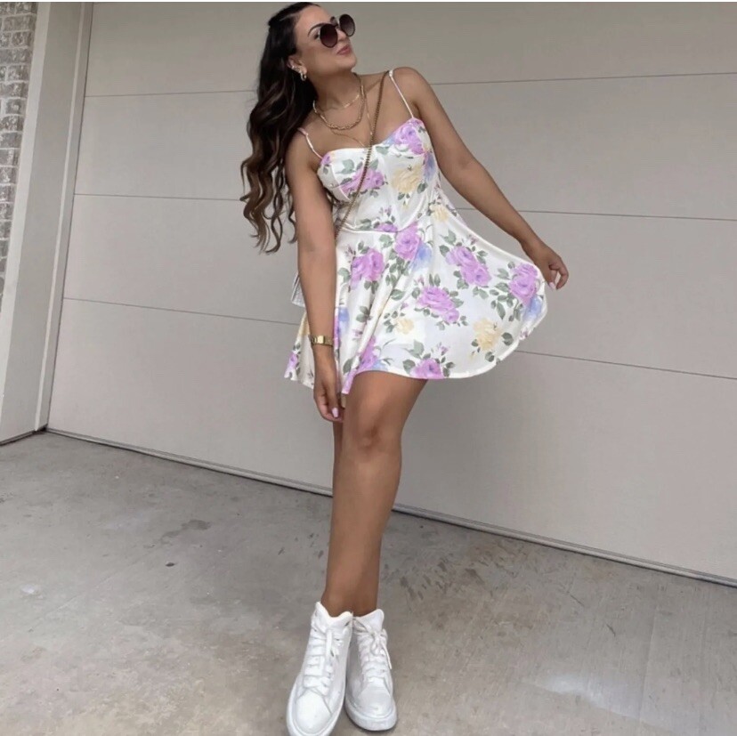 floral corset dress zara ZARA BLOGGER FAVORITE MIDI CORSET DRESS