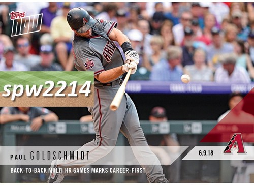 2018 Topps Now 304 Paul Goldschmidt