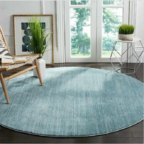 Safavieh Vision Contemporary Tonal Aqua Blue Area Rug 3'x5' Rectangle .5" Pile  - Image 3 of 4