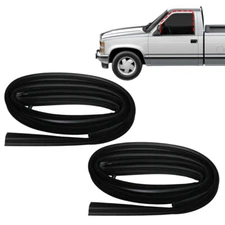 2pcs Front Door Window Run Channel Weatherstrip Seal For Chevy GMC C/K Pickup