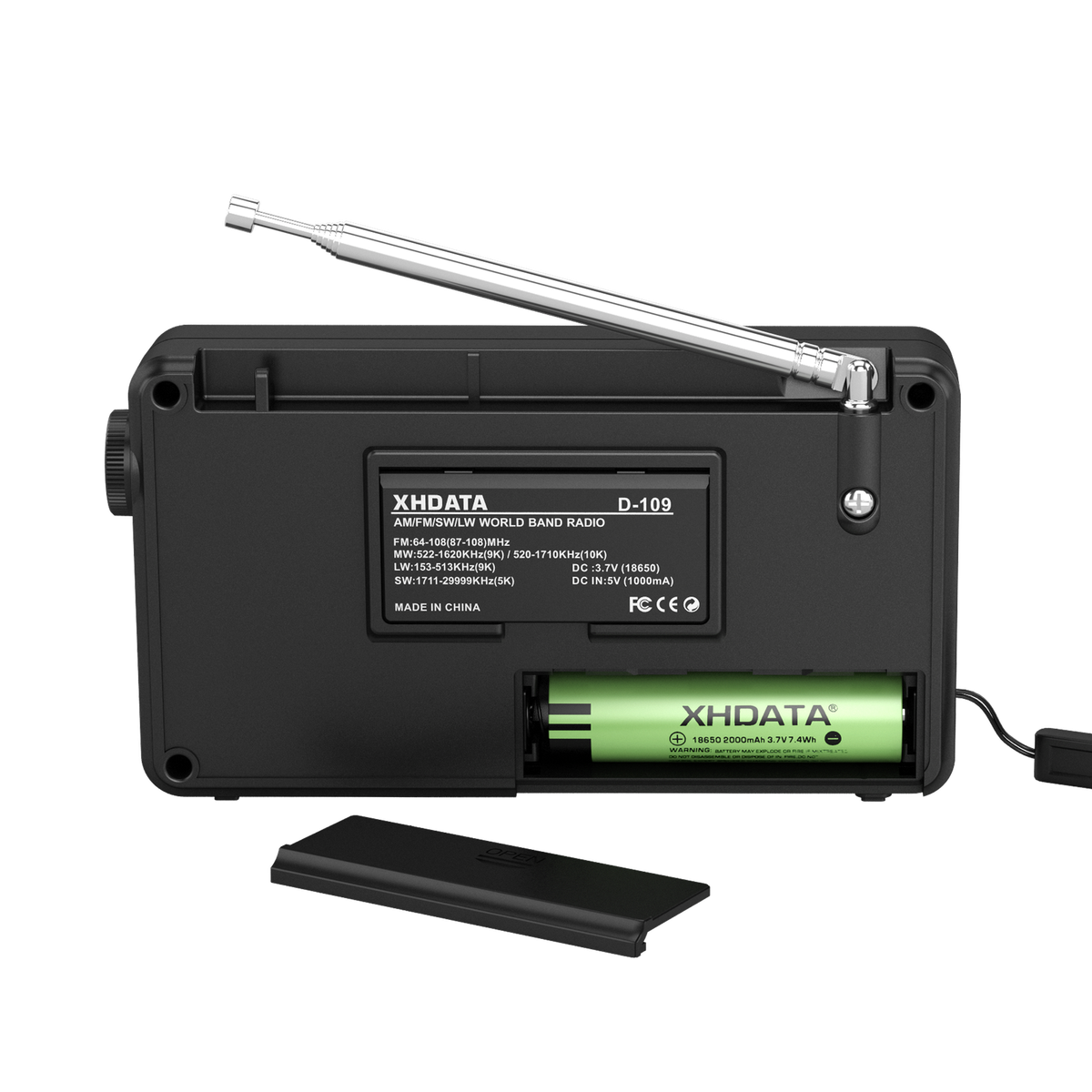 Batteria BL-5B 3.7V 1020mAh Per Radio XHDATA - 2 Pezzi | Ricambio Con Protezione Da Sovraccarico - Foto 4