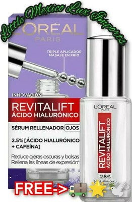 L'Oreal Paris Women's Fave Serum Para Ojos Moisturizer Revitalift Hialurónico