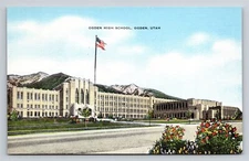 Ogden UT Utah Ogden High School Vintage Postcard Unused