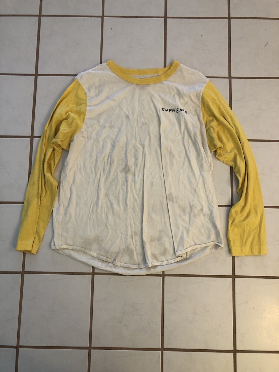 Vintage DISTRESS Supreme I Love You Long Sleeve Shirt Size Large