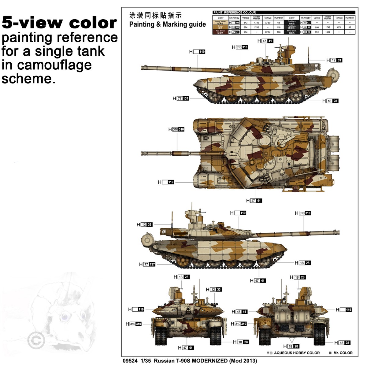 T-90S MODERNIZED (Mod 2013) 1/35キット　開封品 tru09524_1000x.png?v=1702658064