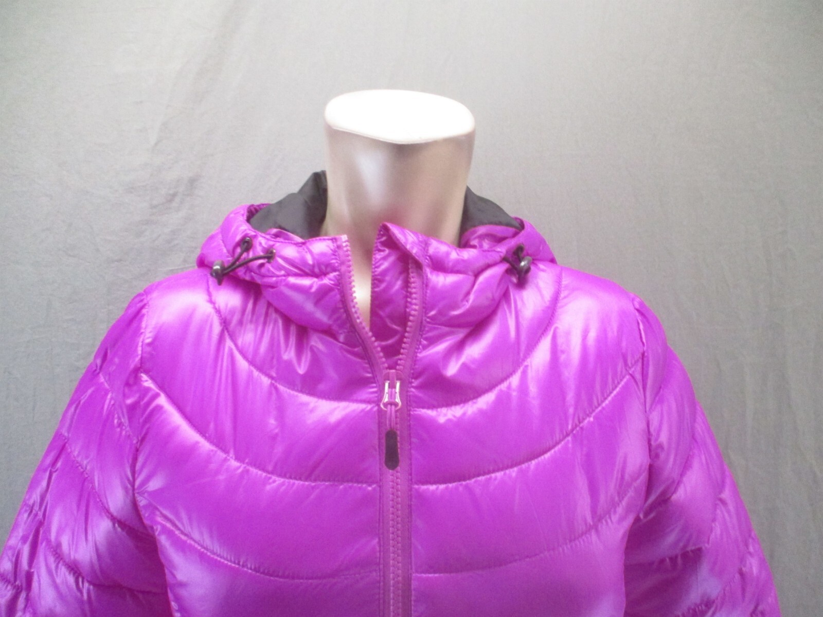 FILA taglia S giacca donna viola full zip tasca cappuccio antivento isolata 144