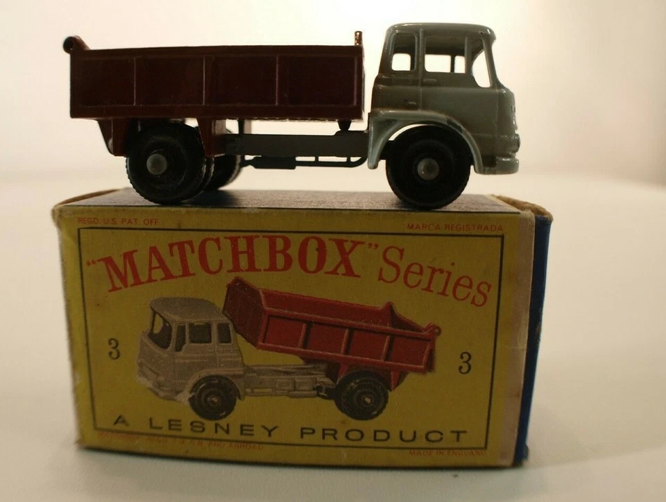 Matchbox Serie Nr. 3 Bedford Kipper LKW In Der Schachtel - Bild 3 von 4