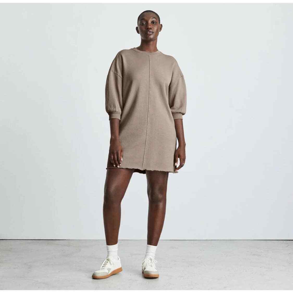 Everlane Blush Raw Hem Short-Sleeve 