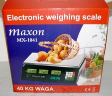 Maxon MX1041 Gastronomie Digitale Waage 40kg Obst Laden Industrie Markt Preis