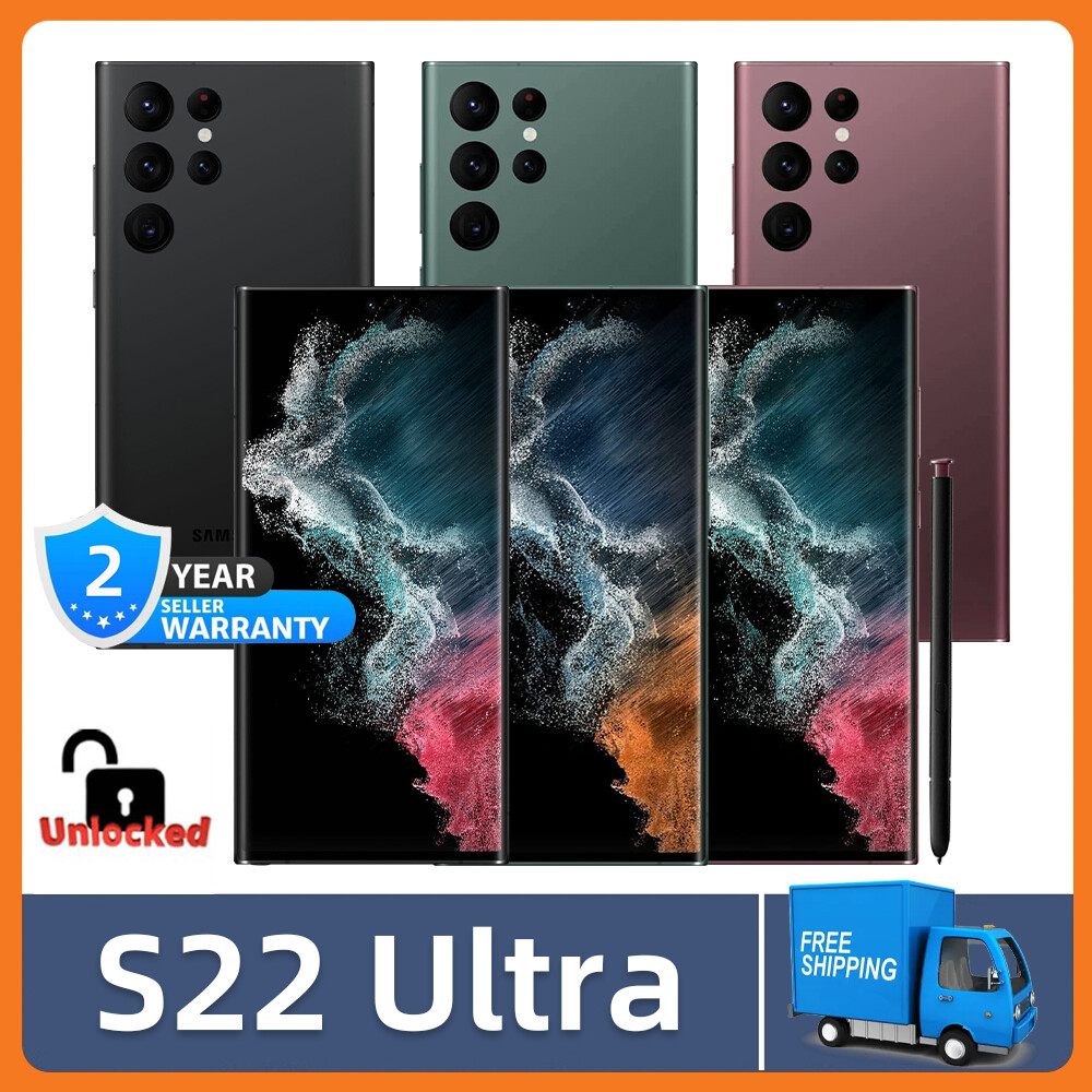 New Samsung Galaxy S22 Ultra 5G 128GB~512GB Factory Unlocked ALL