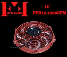 FF DYNAMICS ULTRA ELECTRIC CYCLONE COOLING FAN LOW AMP: 12" FFD12-1200CFM NEW