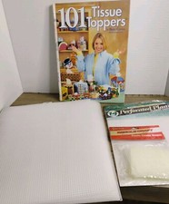 Plastic Canvas Tissue Toppers book 101 Tissue Toppers Vintage sheets Craft Lot