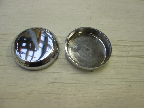 MASSIVMESSING Poliert Chrom Rolle Gießbecher Untersetzer Boden GLEITER Möbel - Bild 2 von 3