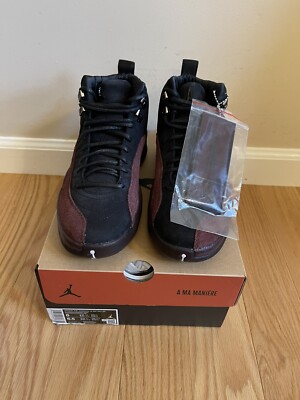 Nike Air Jordan x A Ma Maniere XII 12 Retro Black/Burgundy DV6989