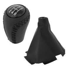 Schaltknauf Schwarz 5-Gang Schaltmanschette für Mazda 5 CR19 Facelift 2008-2010