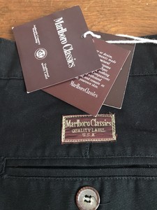 Nuevo con etiquetas Marlboro Classics Hombres blackbtrousers Pantalones  CHINO Talla 36 | eBay