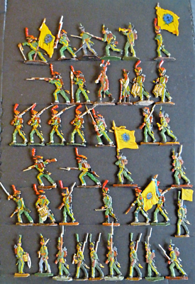 Plats d'étain - Flat tin - Zinnfiguren : Waterloo 1815