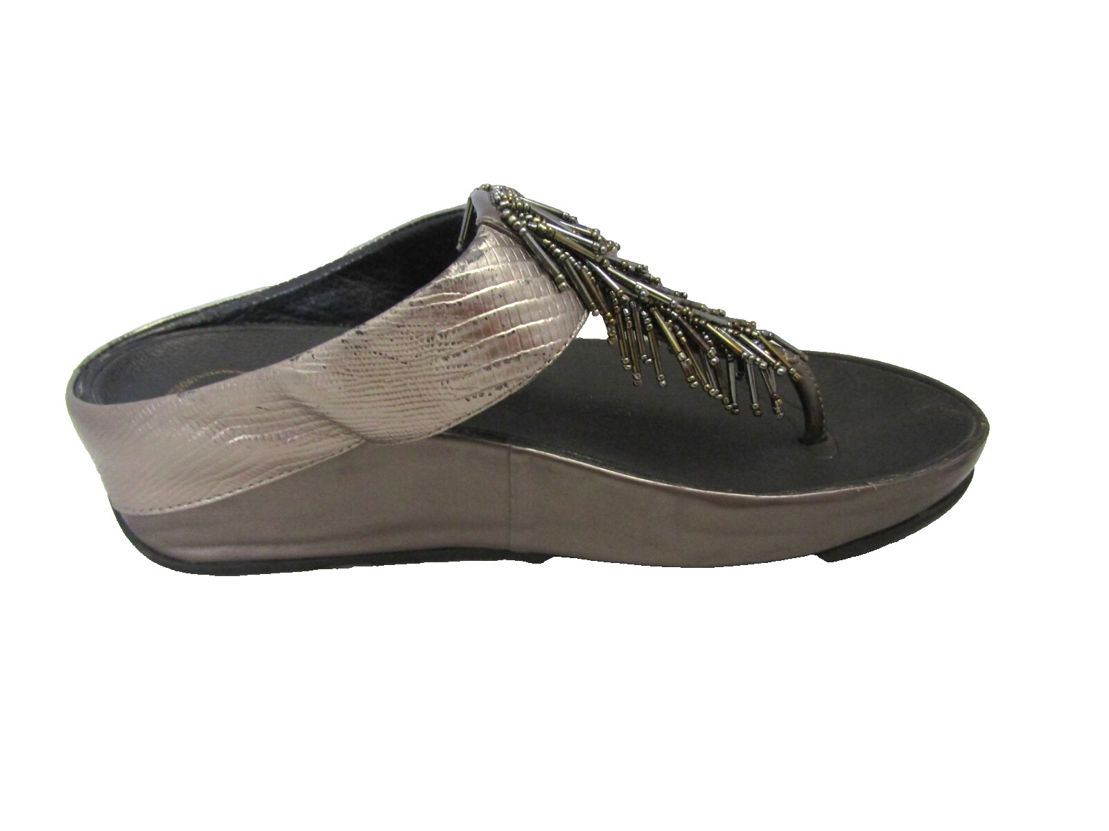 FITFLOPS SILVER GRAY /SEQUINS PLATFORM OPEN-BACK … - image 7