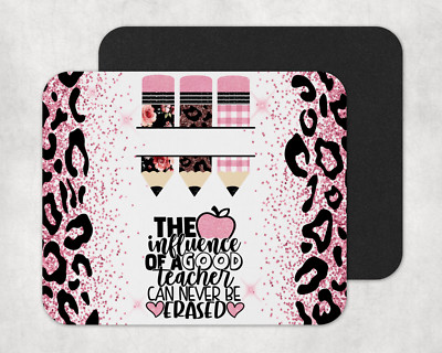 Custom Name Influence Teach Mousepad, Teacher Gift, Back to School, Christmas