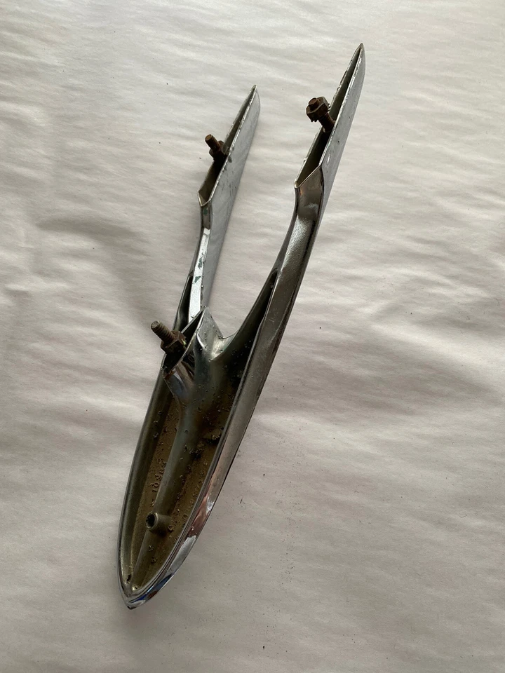 1955 1956 Desoto Fireflite Firedome Front Hood Ornament Chrome Trim Molding - Image 4 of 4
