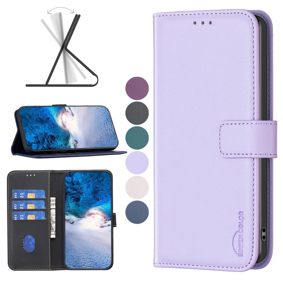 Leather Flip Stand Magnetic Wallet Case Cover For Nokia C12 C22 C32 G22 G21 G11 - Image 2 of 4