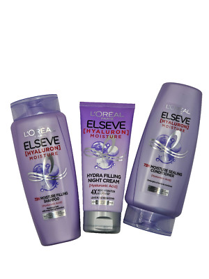 L'Oreal Paris Elseve Hyaluron 72H Moisture Hydra Filling Shampoo Conditioner Set